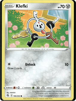 2021 Klefki #186 Fusion Strike