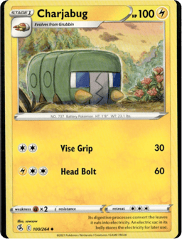 2021 Charjabug #100 Fusion Strike
