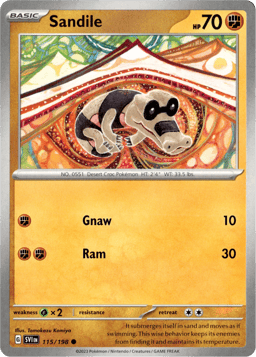 2023 Sandile #115 Scarlet & Violet