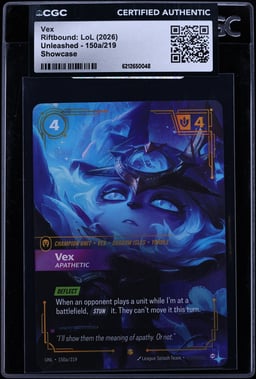 2026 Riftbound: LoL Unleashed Vex #150a CGC AUTH
