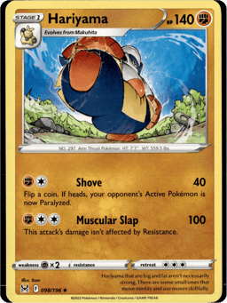 2022 Hariyama #98 Lost Origin