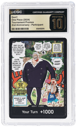 2024 One Piece Promo 2nd Anniversary Tournament Don Card # CGC PRI