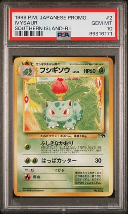1999 POKEMON JPN PROMO SOUTHERN ISLANDS SOUTHERN ISLAND-R.I. #2 IVYSAUR PSA 10