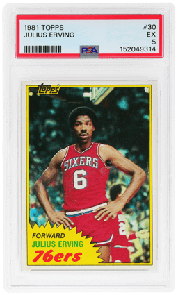 1981 Topps Julius Erving #30 PSA 5