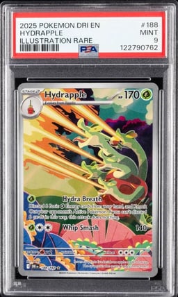 2025 POKEMON DRI EN-DESTINED RIVALS #188 HYDRAPPLE PSA 9