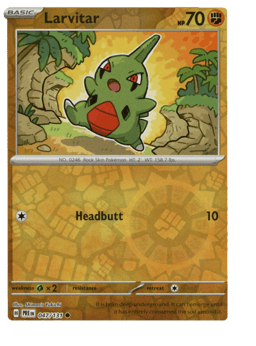 2025 Larvitar #47 Prismatic Evolutions