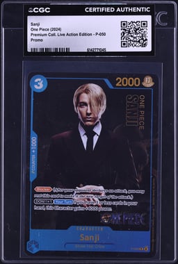 2024 One Piece Promo Premium Collection Live Action Edition Sanji #P-050 CGC AUTH
