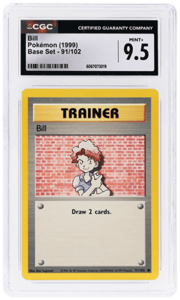 1999 Pokemon Base Set Bill #91 CGC 9.5