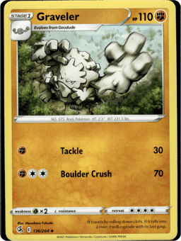 2021 Graveler #136 Fusion Strike