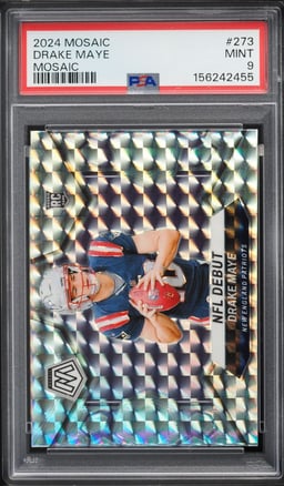 2024 Panini Mosaic Drake Maye ROOKIE #273 PSA 9 MINT