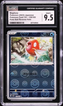 2023 Pokemon Japanese SV 151 Poke Ball Reverse Holo Magikarp #129 CGC 9.5 MINT+