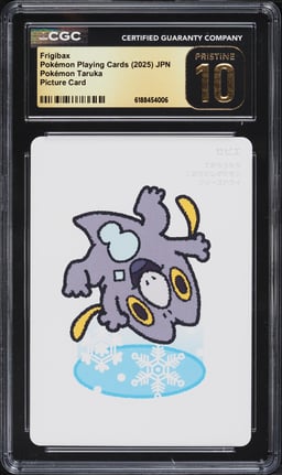 2025 Pokemon Japanese Playing Cards Taruka Picture Frigibax CGC 10 PRISTINE