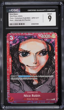 2023 One Piece Premium Collection FILM RED Nico Robin #OP01-017 CGC 9 MINT