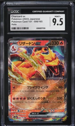 2023 Pokemon Japanese Scarlet & Violet 151 Charizard ex #6 CGC 9.5 MINT+