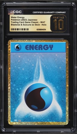2023 Pokemon Japanese Scarlet & Violet TCG Classic Holo Water Energy CGC 10 PRISTINE