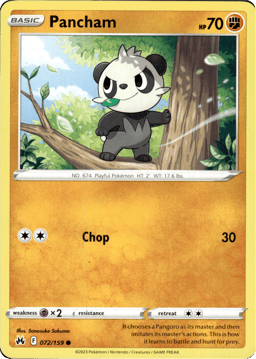 2023 Pancham #72 Crown Zenith