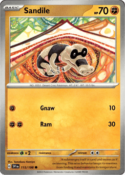 2023 Sandile #115 Scarlet & Violet