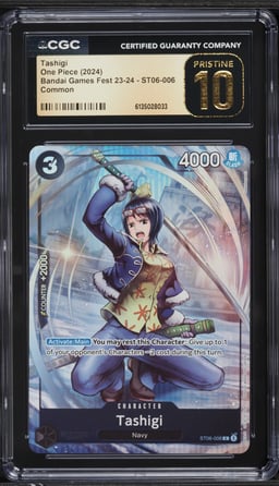 2024 One Piece Bandai Games Fest '23-'24 Tashigi #ST06-006 CGC 10 PRISTINE