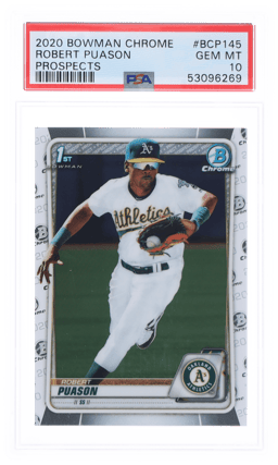 2020 Bowman Chrome Prospect Robert Puason #BCP-145 PSA 10