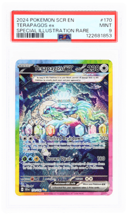 2024 Pokemon Scarlet and Violet Stellar Crown Special Illustration Rare Terapagos Ex #170 PSA 9