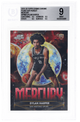 2025 Topps Cosmic Chrome Planetary Pursuit Mercury Dylan Harper #PPM9 BGS 9