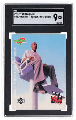 1996 Upper Deck Space Jam Jordan In the Ducktor's Chair Michael Jordan #53 SGC 9