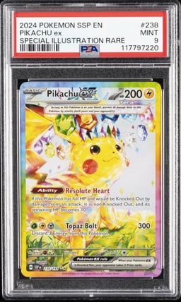 2024 POKEMON SSP EN-SURGING SPARKS SPECIAL ILLUSTRATION RARE PIKACHU EX PSA 9