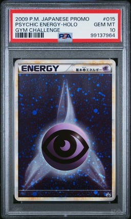 2009 POKEMON JPN PROMO GYM CHALLENGE #015 PSYCHIC ENERGY-HOLO PSA 10