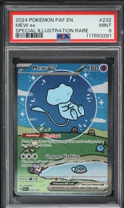2024 Pokemon Scarlet & Violet Paldean Fates SIR Shiny Mew ex #232 PSA 9 MINT