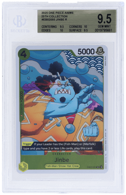 2025 One Piece Card Game Anime 25th Collection Jinbe #EB02055 BGS 9.5