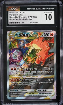 2022 Pokemon SWSH Promo Ultra Premium Alt Art Charizard VSTAR #262 CGC 10 GEM