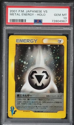 2001 Pokemon Japanese VS Holo Metal Energy PSA 10 GEM MINT