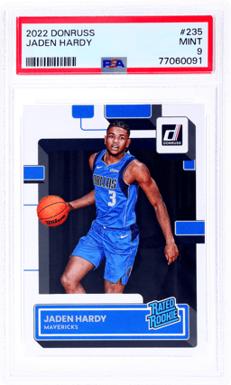 2022 Panini Donruss Jaden Hardy #235 PSA 9