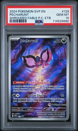 2024 POKEMON SVP EN-SV BLACK STAR PROMO #129 PECHARUNT PSA 10