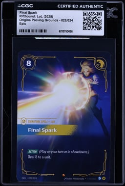 2025 Riftbound: LoL Origins Proving Grounds Final Spark #022 CGC AUTH