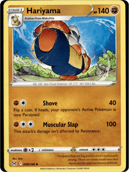 2022 Hariyama #98 Lost Origin