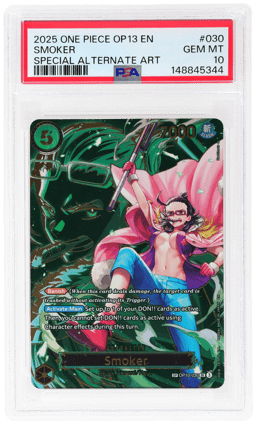 2025 One Piece Carrying On His Will Special Alternate Art Smoker #OP10-030 PSA 10