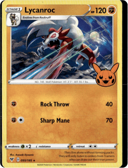 2020 Lycanroc #095/185 Miscellaneous Cards & Products