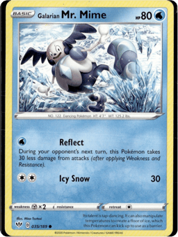 2020 Galarian Mr. Mime #35 Darkness Ablaze