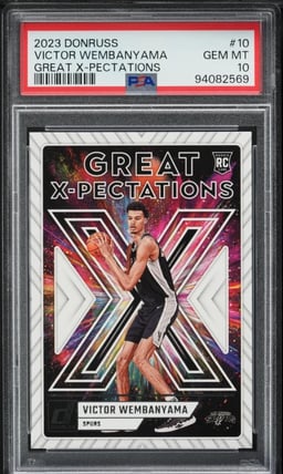 2023 Donruss Great X-Pectations Victor Wembanyama ROOKIE #10 PSA 10 GEM MINT