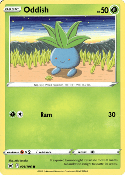 2022 Oddish #1 Lost Origin