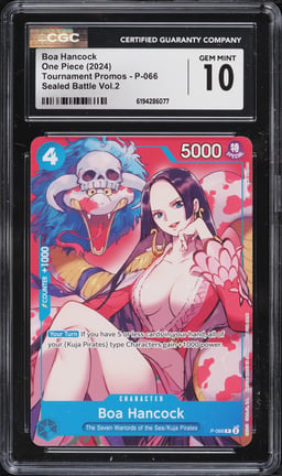 2024 One Piece Tournament Promo Sealed Battle Volume 2 Boa Hancock #P-066 CGC 10 GEM MINT
