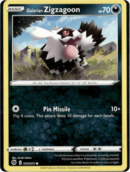 2020 Galarian Zigzagoon #35 Champion's Path