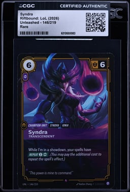 2026 Riftbound: LoL Unleashed Syndra #146 CGC AUTH
