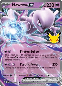 2026 Mewtwo ex #64 30th Celebration