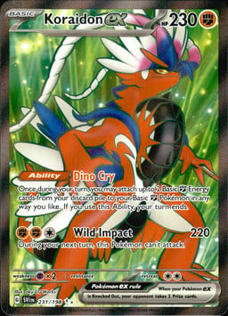 2023 Koraidon ex #231 Scarlet & Violet