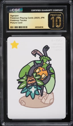 2025 Pokemon Japanese Playing Cards Taruka Picture Ogerpon CGC 10 PRISTINE