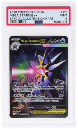 2026 Pokemon Perfect Order Special Illustration Rare Mega Starmie Ex #118 PSA 9