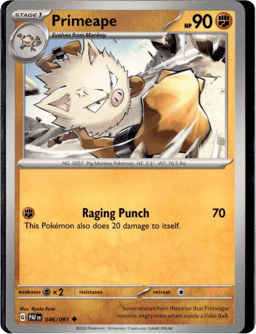 2024 Primeape #46 Paldean Fates