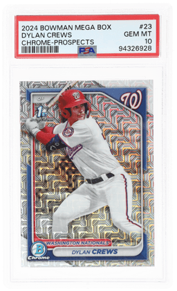 2024 Bowman Chrome Mega Box Prospect Dylan Crews #BCP-23 PSA 10